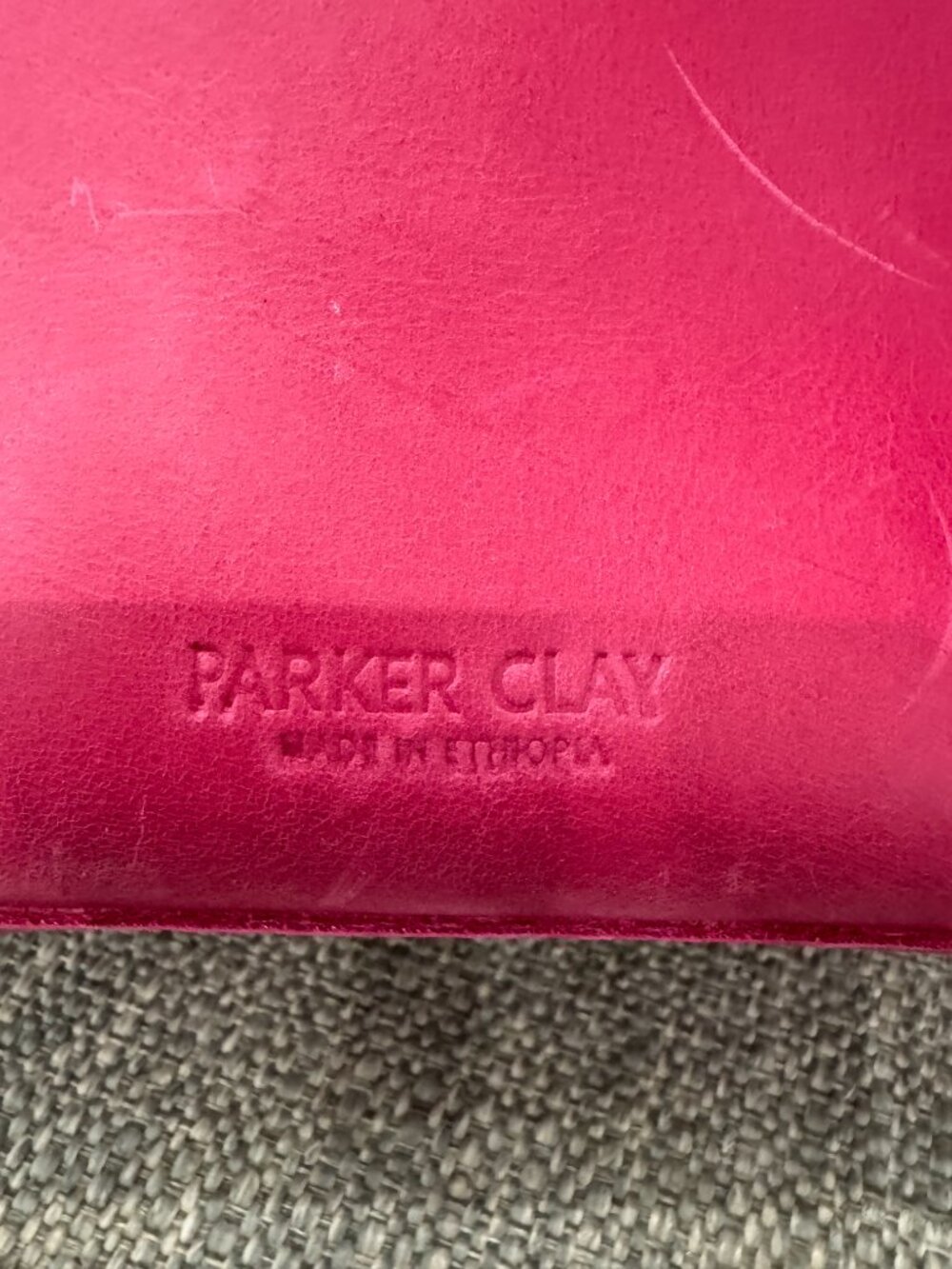 Parker Clay Avila Mini Tote Fuchsia Ethiopian Leather Quiet Luxury Handbag - Picture 2 of 12